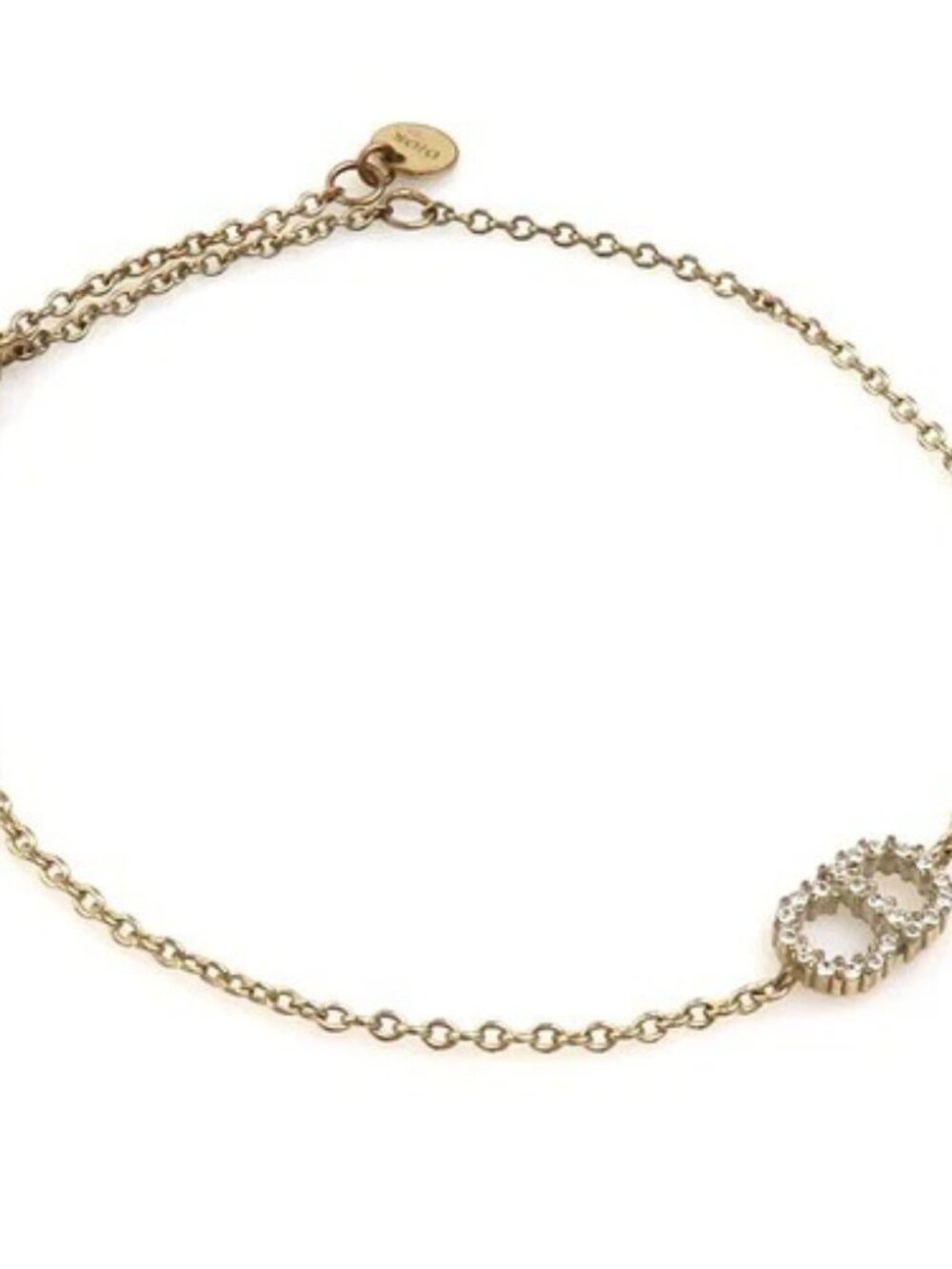 Auth Christian Dior Bracelet Gold Metal - r10475j